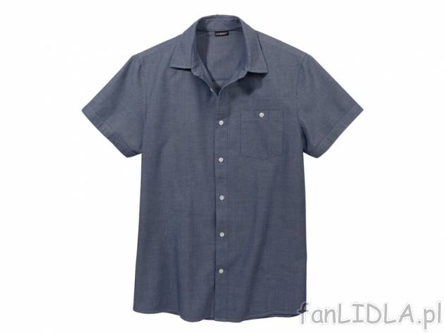 Bawełniana koszula Livergy, cena 35,00 PLN za 1 szt. 
- 100% bawełna 
- 3 wzory ...