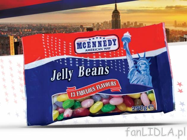 Żelki Jelly beans , cena 4,99 PLN za 250 g, 100g=2,00 PLN. 
- CUKIERKI ŻELOWE ...
