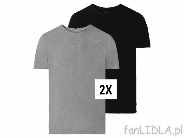 T-shirty męskie z bawełną, 2 szt.* , cena 11,99 PLN 
* Artykuł dostępny wyłącznie ...