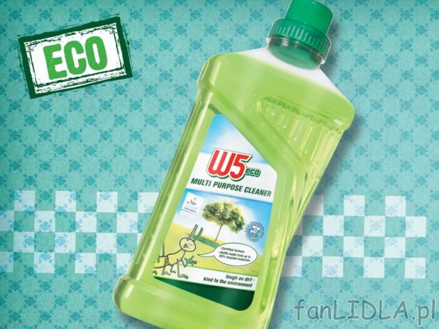 Eco Uniwersalny środek do czyszczenia , cena 5,99 PLN za 1.25 L/1 opak., 1L=4,79 ...
