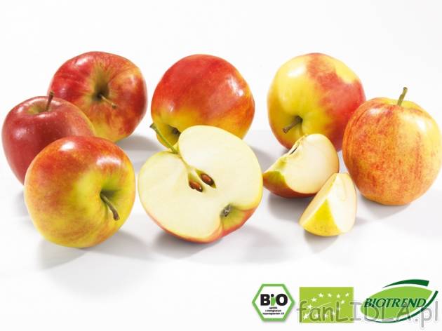 Bio-Jabłka , cena 4,99 PLN za 600 g, 1kg=8,32 PLN.  
-      Kraj pochodzenia: Włochy