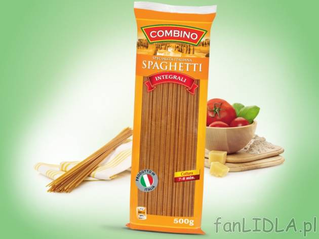 Makaron Spaghetti , cena 2,39 PLN za 500 g, 1kg=4,78 PLN. 
- Makaron wyprodukowany ...