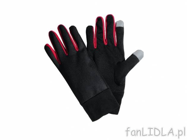 Rękawiczki sportowe , cena 14,99 PLN za 1 para 
- nadają się do ekranów dotykowych ...
