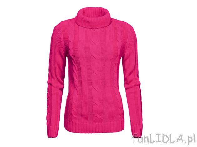 Sweter lub golf Esmara, cena 44,99 PLN za 1 szt. 
- 3 wzory 
- materiał: 50% bawełna, ...