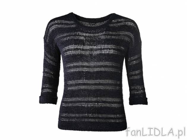 Ażurowy sweter Esmara, cena 39,00 PLN za 1 szt. 
- 3 wzory do wyboru 
- materiał: ...