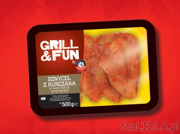 Sznycel z kurczaka , cena 9,59 PLN za 500g/1 opak., 1kg=19,18 PLN.
