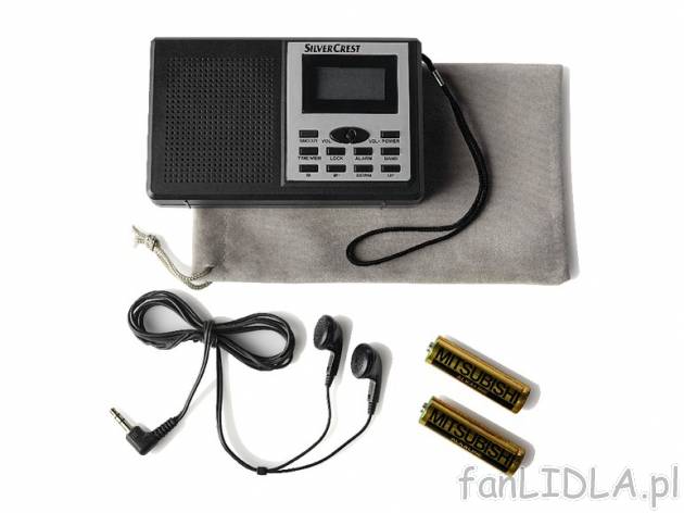 Radio cyfrowe Silvercrest, cena 37,99 PLN za 1 szt. 
- kompaktowe 3-pasmowe radio ...