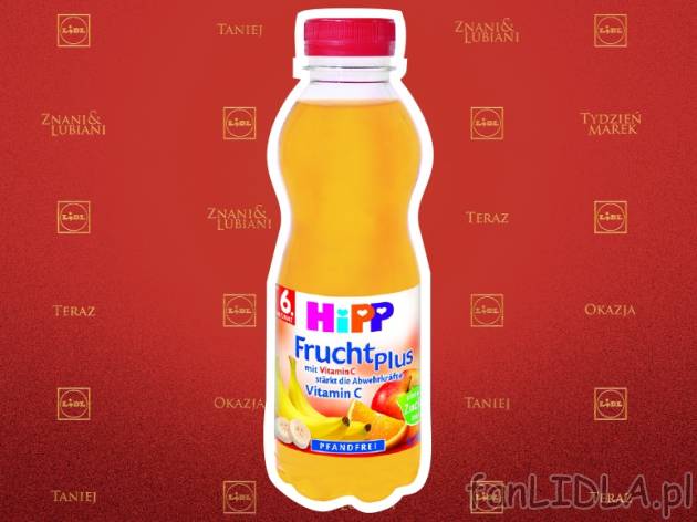 HIPP Napój/herbatka z sokiem , cena 3,99 PLN za 500 ml/1 opak., 1L=7,98 PLN.