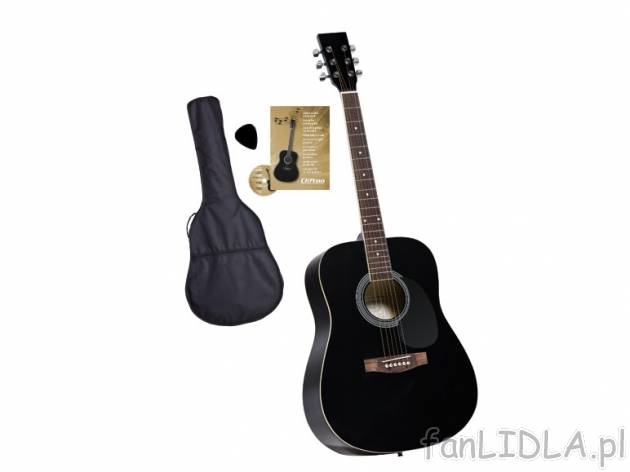 Gitara akustyczna typu western- zestaw , cena 229,00 PLN za 1 opak. 
- podstrunnica ...