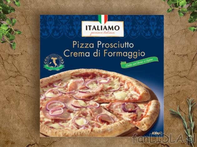 Włoska pizza , cena 7,99 PLN za 400/405g/1 opak., 1kg=19,98/19,73 PLN.