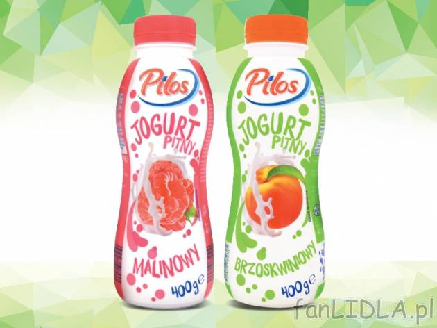 Pilos Jogurt pitny , cena 1,00 PLN za 400 g/1 opak., 1 kg=3,88 PLN. 
- różne ...