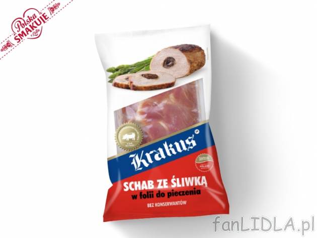 Krakus Schab ze śliwką w folii do pieczenia , cena 17,00 PLN za 1 kg