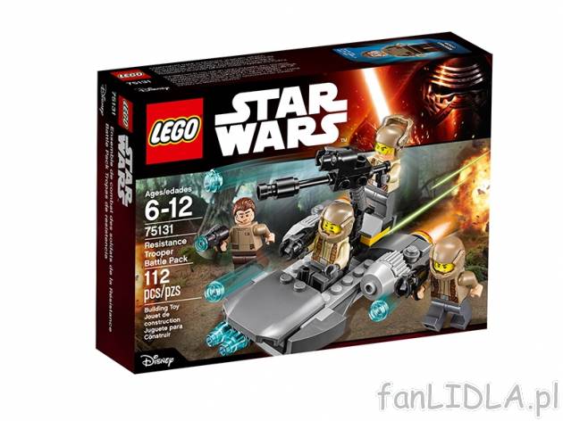 Klocki LEGO STAR WARS , cena 54,90 PLN za 1 opak. 
- do wyboru: 
- 75133 Żołnierze ...