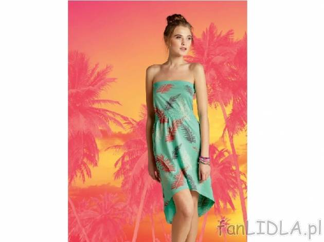 Sukienka Esmara, cena 24,99 PLN za 1 szt. 
- 3 wzory 
- rozmiary: S - XL 
- z włóknem ...