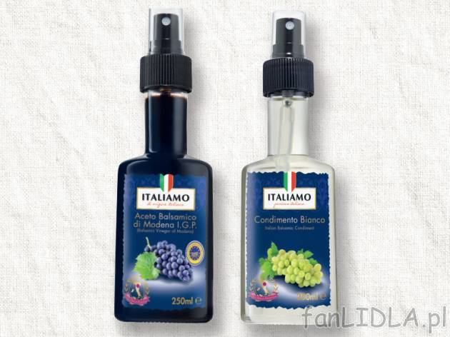Ocet balsamico w sprayu , cena 6,00 PLN za 250 ml/1 opak., 100 ml=2,80 PLN. 
- ...