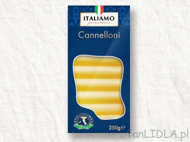 Makaron Cannelloni , cena 2,00 PLN za 250 g/1 opak., 100 g=1,20 PLN.