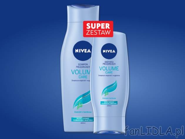 Zestaw szampon + odżywka , cena 13,00 PLN za 400ml + 200 ml, 1l=23,32 PLN.