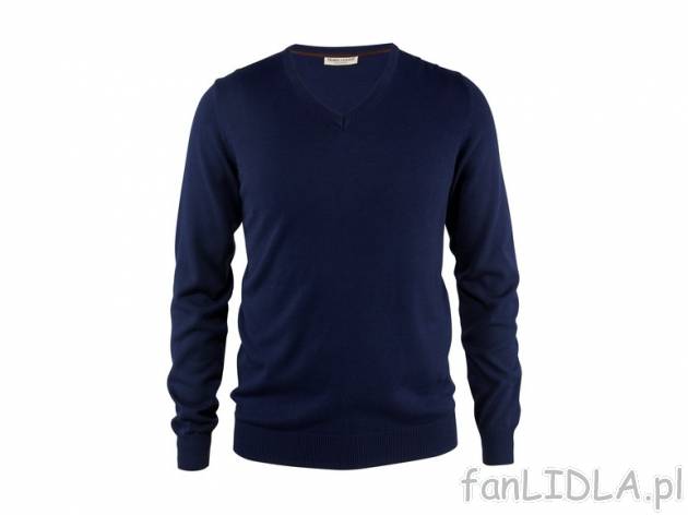 Sweter , cena 39,99 PLN za 1 szt. 
- 50% bawełna, 50% poliakryl 
- dekolt w serek ...