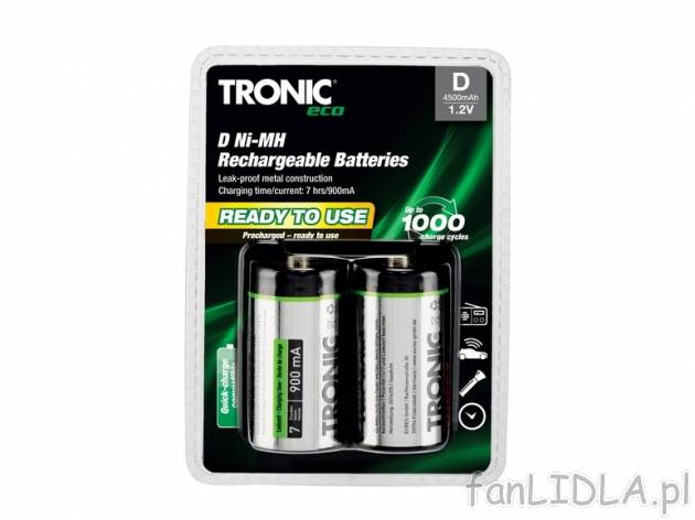 Zestaw akumulatorków Tronic, cena 16,99 PLN za 1 opak. 
-      róźne zestawy do wyboru