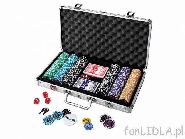 Zestaw do pokera w walizce aluminiowej , cena 99,00 PLN za 1 szt. 
- w zestawie ...