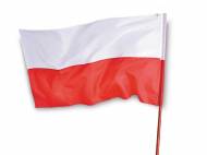 Flaga narodowa z drzewcem , cena 19,99 PLN 
- 112 x 70 cm
- ...