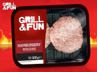 Hamburgery , cena 4,24 PLN za 200 g, 100g=2,12 PLN. 
- Wołowe ...