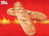 Bagietka czosnkowa , cena 1,79 PLN za 165 g, 100g=1,08 PLN. ...