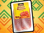 Salami meksykańskie , cena 3,49 PLN za 80 g, 100g=4,36 PLN. ...