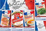 Ryba w cieście francuskim, Camembert, mieszanka Creme Brulle, ...
