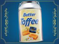 Toffi w puszce , cena 9,99 PLN za 175 g, 100g=5,71 PLN. 
- ...