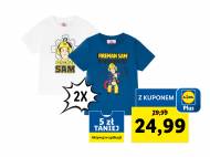 T-shirty dziecięce z bohaterami bajek, 2 szt. Oeko Tex, cena ...