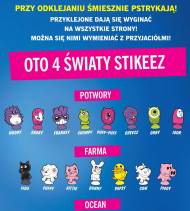 Przy odklejaniu Stikeez od szyby wydają śmieszne dźwięki. ...