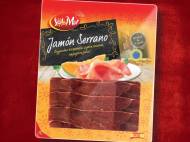 Szynka Jomon Serrano , cena 7,99 PLN za 80 g/1 opak., 100 g=9,99 ...