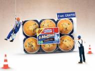 Muffinki XXL , cena 5,99 PLN za 450 g/1 opak., 1 kg=13,31 PLN. ...