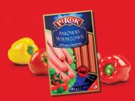Parówki wieprzowe , cena 2,29 PLN za 200 g/1 opak., 100 g=1,15 PLN.