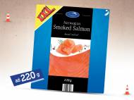 Łosoś wędzony , cena 13,99 PLN za 220 g, 100g=6,36 PLN. 
- ...