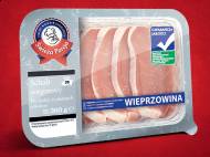 Schab w plastrach , cena 4,99 PLN za 360 g/ 1 opak., 1kg=13,86 PLN.