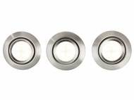 Lampy LED do zabudowy, 3 szt. , cena 49,99 PLN 
- 3 zestawy ...