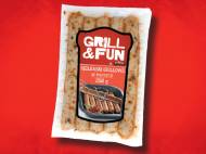 Kiełbaski grillowe , cena 3,99 PLN za 250 g/1 opak., 100g=1,60 ...