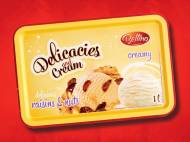 Lody śmietankowe z bakaliami , cena 4,49 PLN za 1L/1 opak.