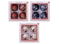 VITBIS® Bombki szklane 80 mm, 6 szt. , cena 16,99 PLN