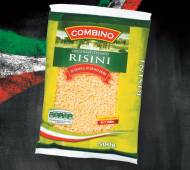 Makaron Risini , cena 2,99 PLN za 500 g/1 opak. 
- Drobny makaron ...