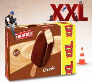 Lody na patyku , cena 8,88 PLN za 960 ml/1 opak. 
- W polewie ...