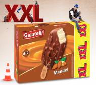 Lody na patyku z migdałami , cena 8,88 PLN za 960 ml/1 opak. ...