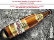 Konrad , cena 2,49 PLN za 500 ml/1 but., 1L=4,98 PLN.