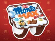Zott Monte Max , cena 4,99 PLN za 4x100g/1 opak., 1kg=12,48 PLN.