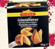 Ciasteczka z wróżbami , cena 4,99 PLN za 60 g/1 opak. 
- ...