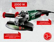 Szlifierka kątowa 2000 W Parkside, cena 179,00 PLN za 1 opak. ...