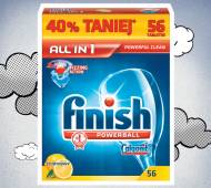 Finish Tabletki do zmywarek , cena 27,99 PLN za 56 szt./1 opak. ...