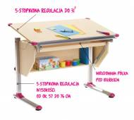 Biurko United Office Kids, cena 349,00 PLN za 1 szt. 
- wymiary: ...